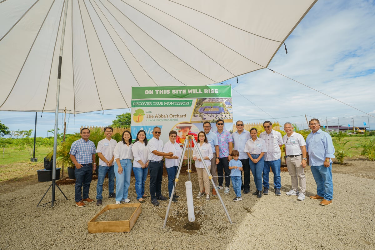 In photo are Abram Barrameda (chief growth officer, The Abba’s Orchard), Cathy Aleli (deputy head of school-Avia Estate, The Abba’s Orchard), Aleli Rodriguez (head of school-Davao, The Abba’s Orchard), Chris Barrameda (president and founding director, The Abba’s Orchard), Ann Barrameda (founding director, The Abba’s Orchard), Miguel A. Dominguez (director, Alsons Dev), Alex Alcantara, Rosie A. Dominguez (executive vice president, Alsons Dev), Marco Alcantara and Paul Dominguez (director, Alsons Dev).